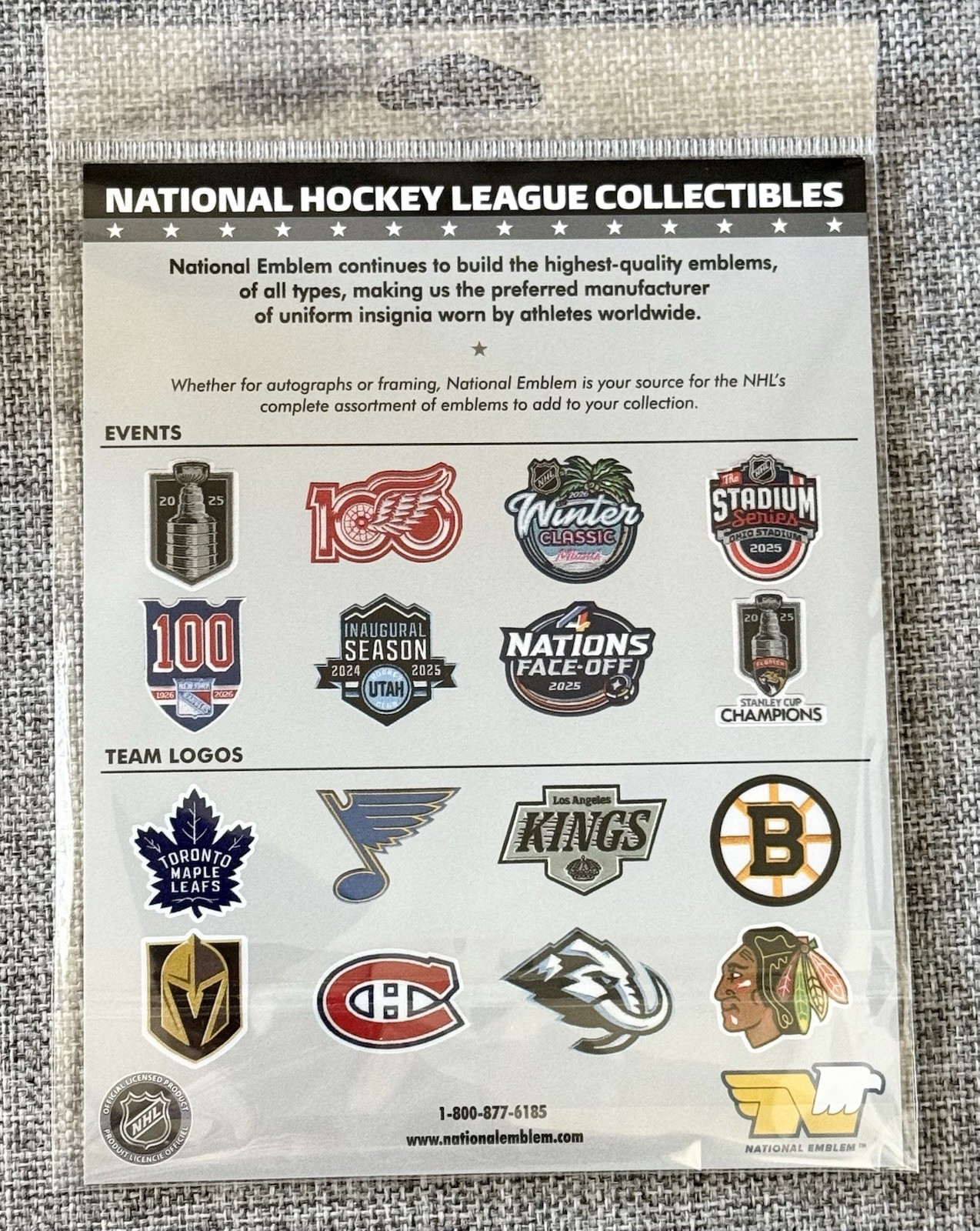 UTAH MAMMONTH 4.5″ x 3″ OFFICIAL NHL JERSEY SHOULDER PATCH **NOW IN STOCK**