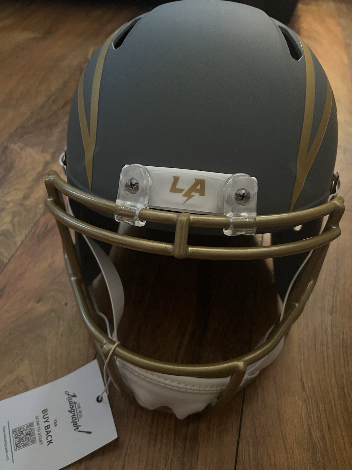 Ladd McConkey Autographed Helmet