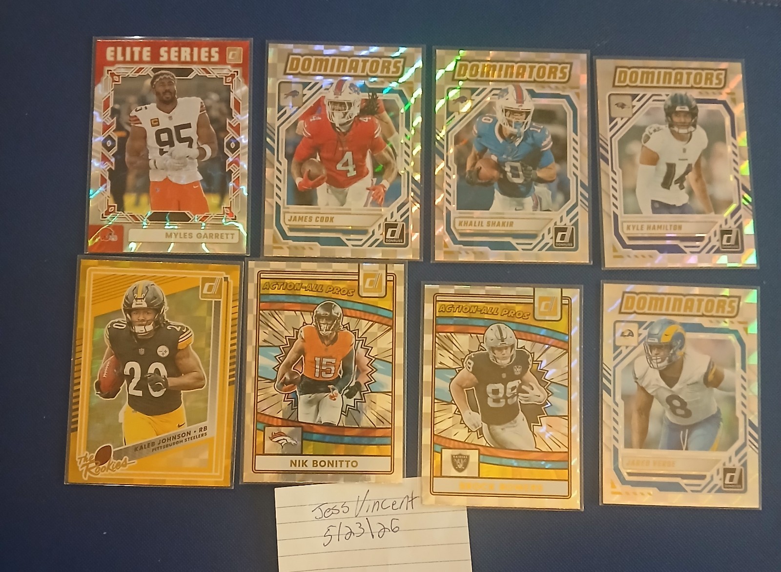 Donruss/Panini Select 2025 145 Football Card Lot. Less Than .50 Cents Per Card