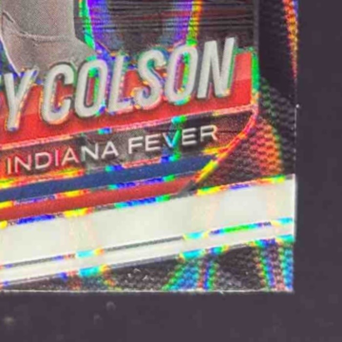 2025 Panini Basketball WNBA Prizm Sydney Colson White Seismic #1 Indiana Fever