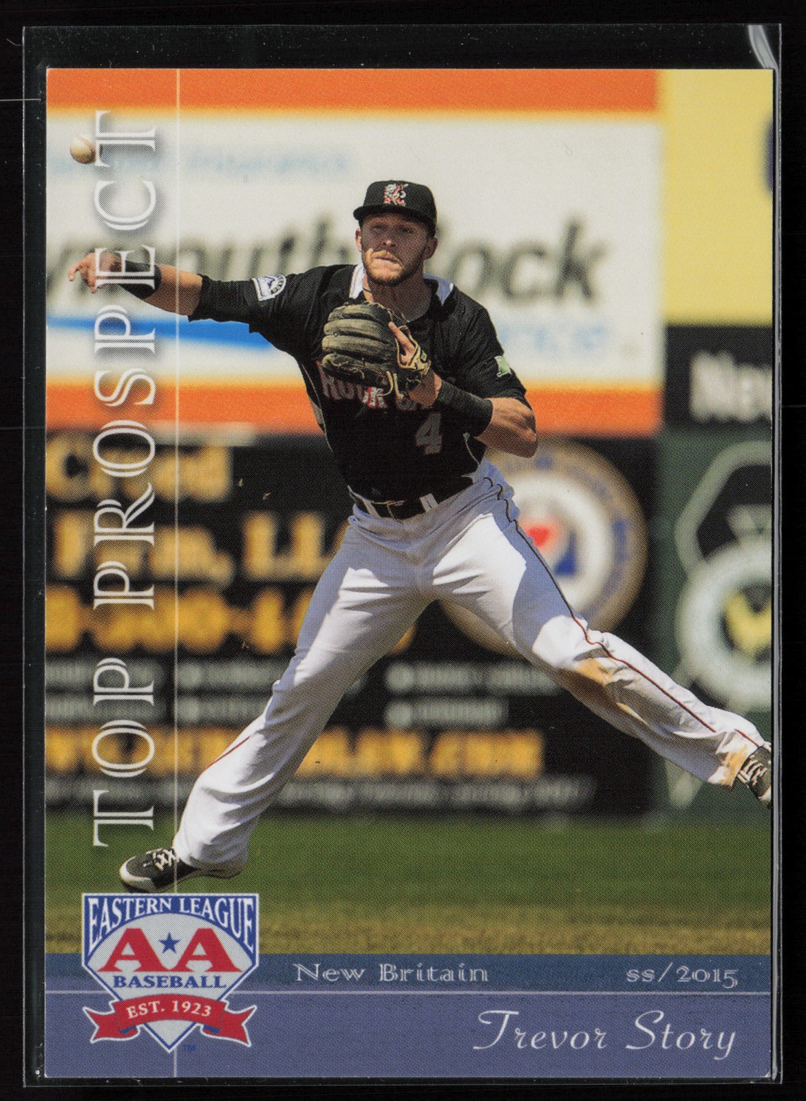 2015 Grandstand Eastern League Top Prospects #NNO Trevor Story New Britain