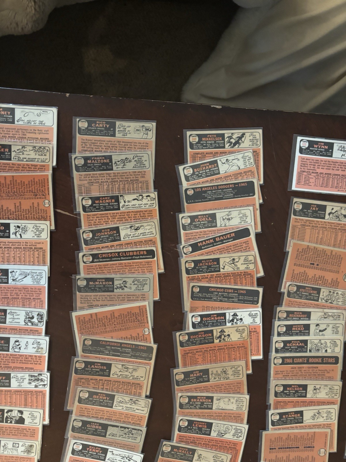 1966 Topps baseball 78 cards Willie Mays team cards mid to high card # to 520