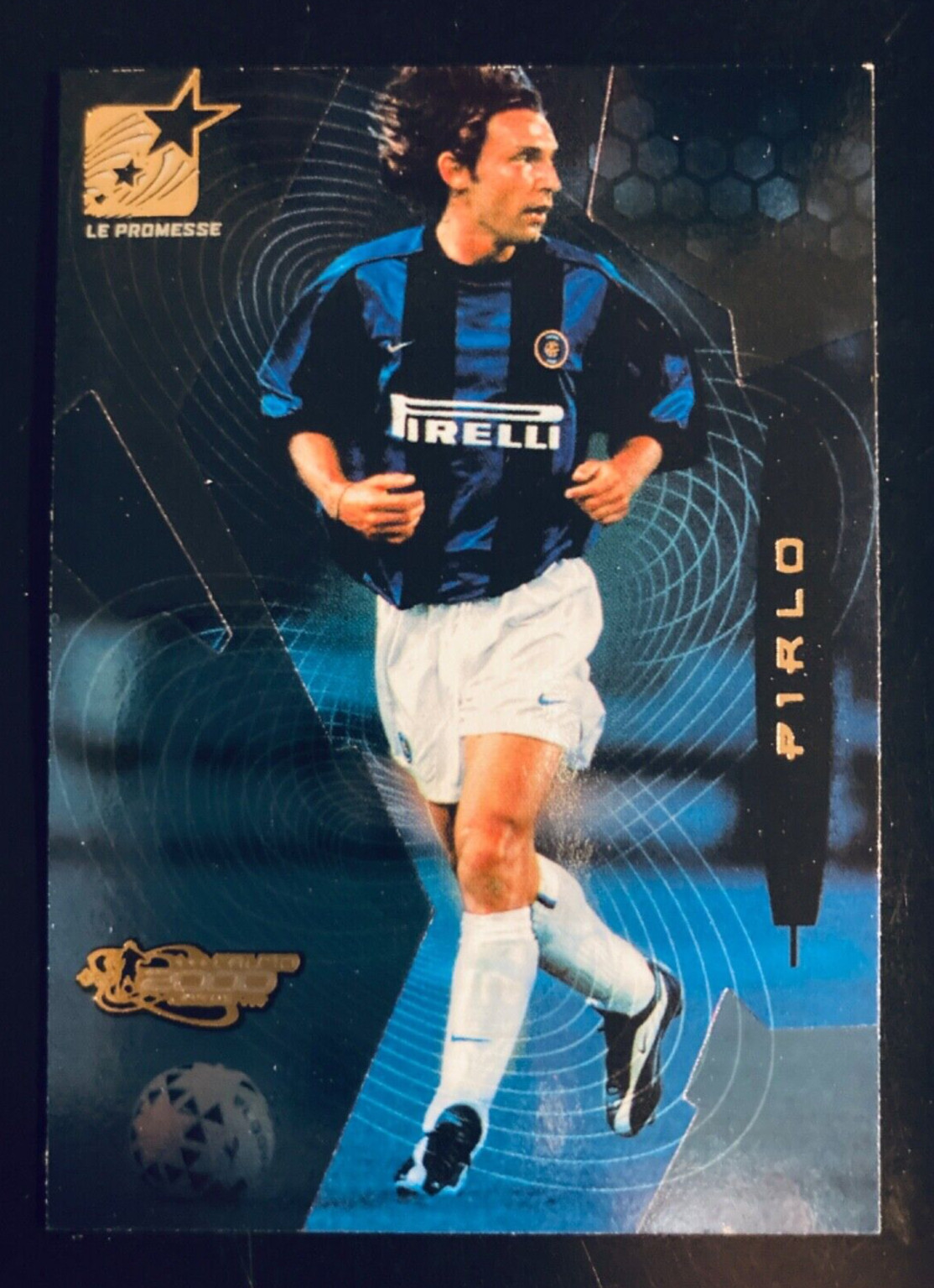 1999-00 Panini Calcio cards 2000 Promesse #P5 Andrea Pirlo Inter Blue foil card