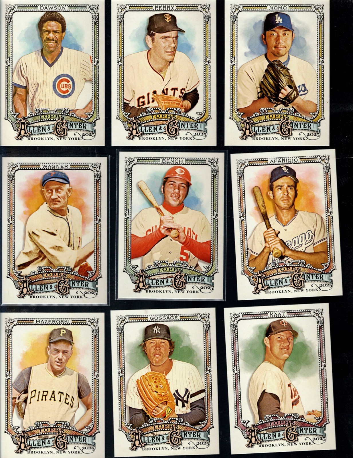 2025 TOPPS ALLEN AND GINTER BASEBALL 251-350 + INSERTS