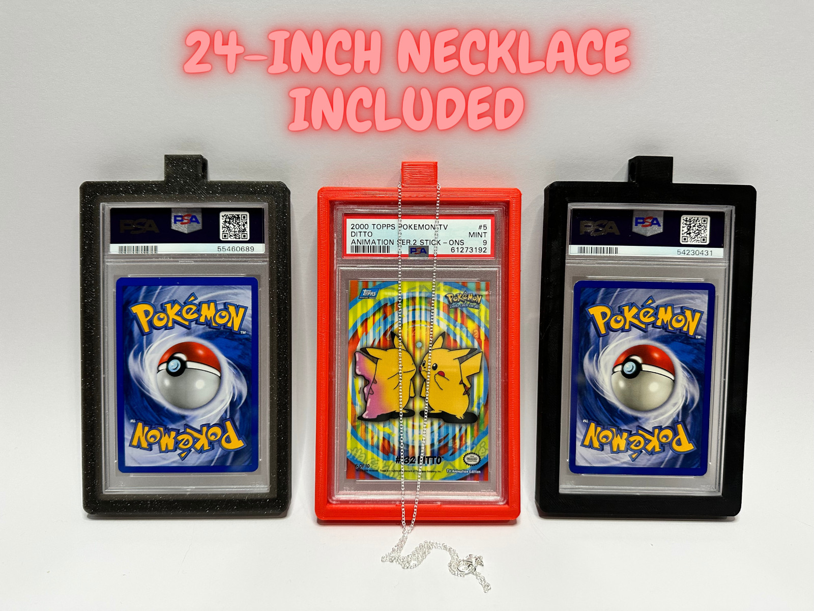PSA SLAB NECKLACE / Graded Card Necklace *GRADED CARD NOT INCLUDED* 3D Printed
