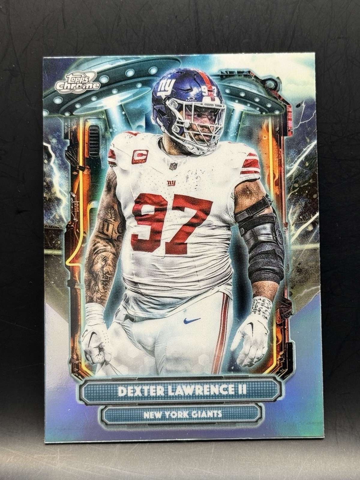 2025 Topps Cosmic Dexter Lawrence Extraterrestrial Talent Refractor Giants