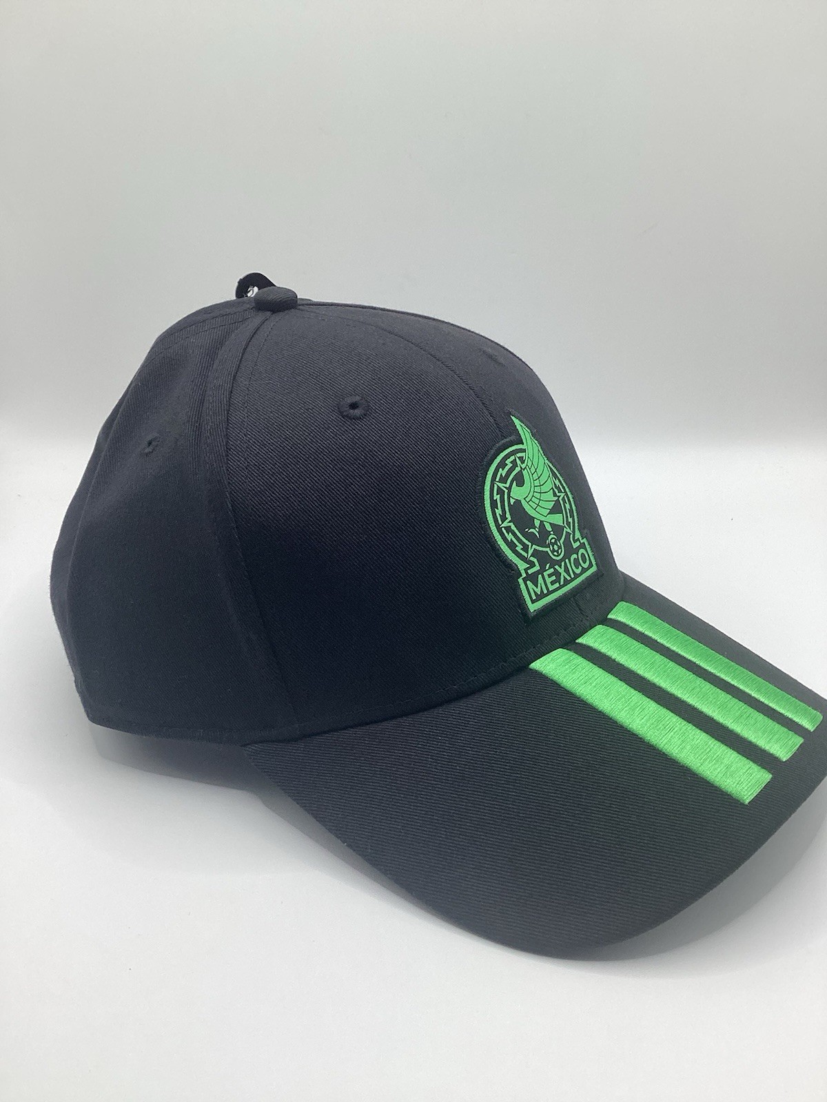 ADIDAS MEXICO WORLD CUP 2026 ADJUSTABLE HAT MENS OSFM BLACK KE7873 STRIPES
