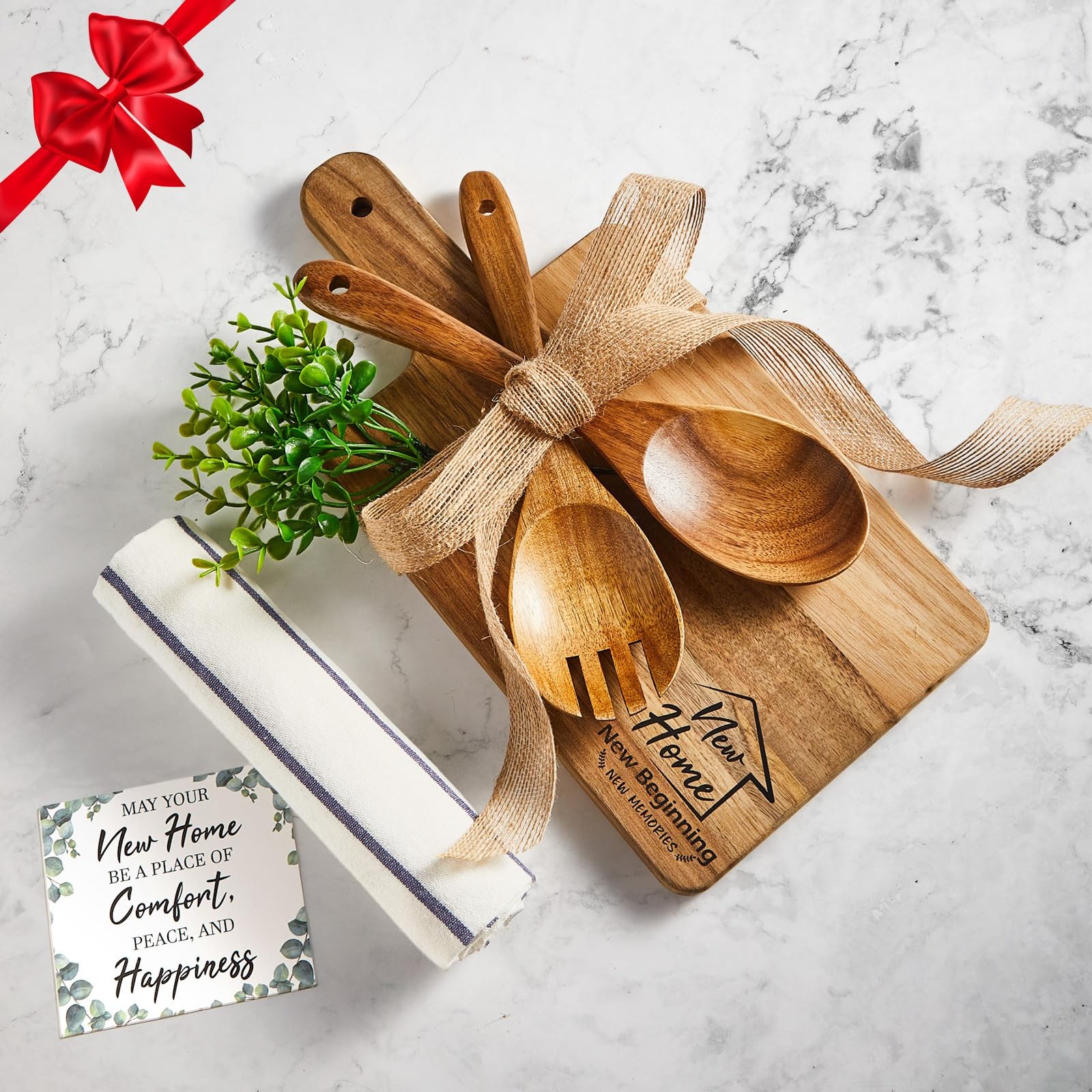 7Pcs Housewarming Gifts 13.78 x 6.89 inches, Light Brown, Multi-colored