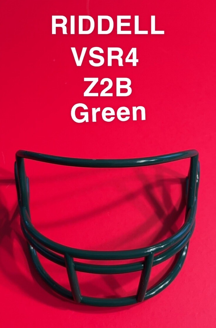 RIDDELL Z2B VSR4 Green Mini Football Helmet Facemask Replacement Conversion NEW