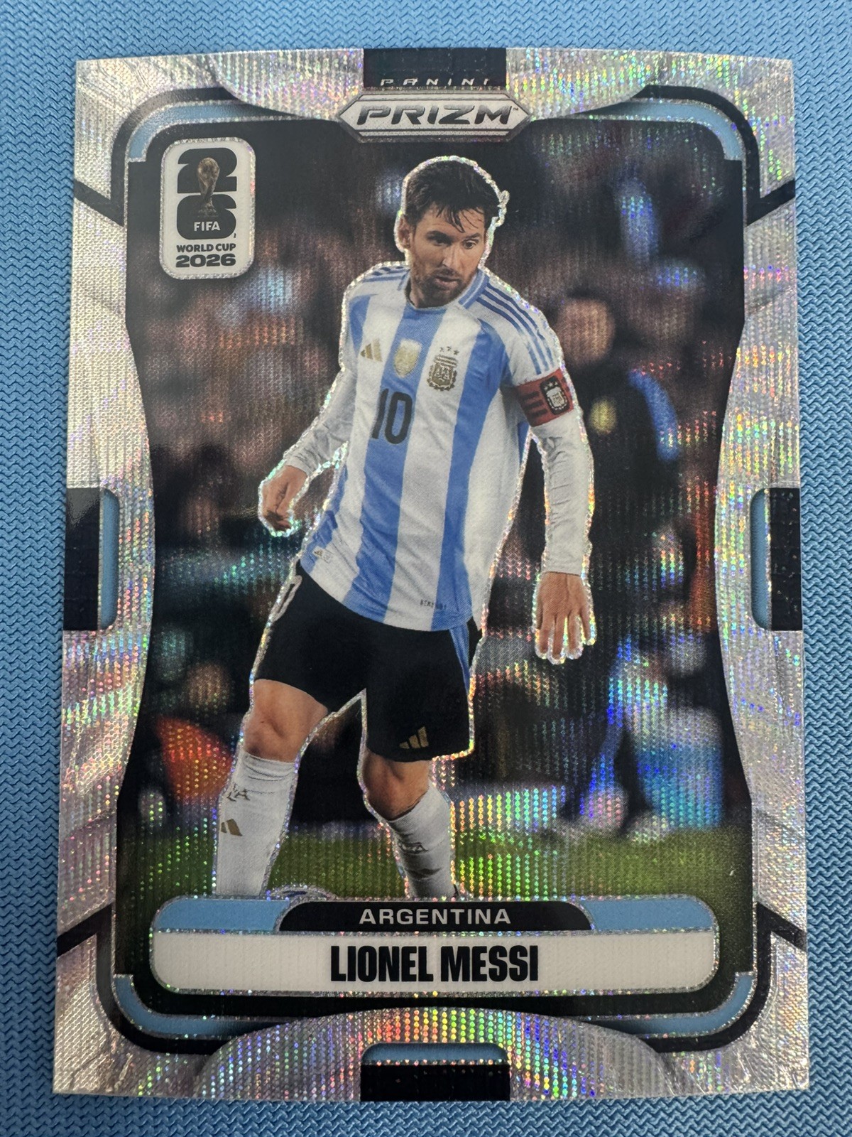 2026 Prizm FIFA World Cup Lionel Messi #10 Silver Wave Prizm Argentina