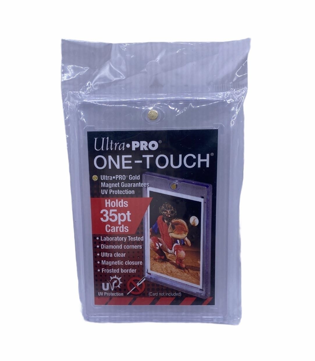 Ultra Pro 35 pt One-Touch Magnet Card Holder with UV Protection Clear