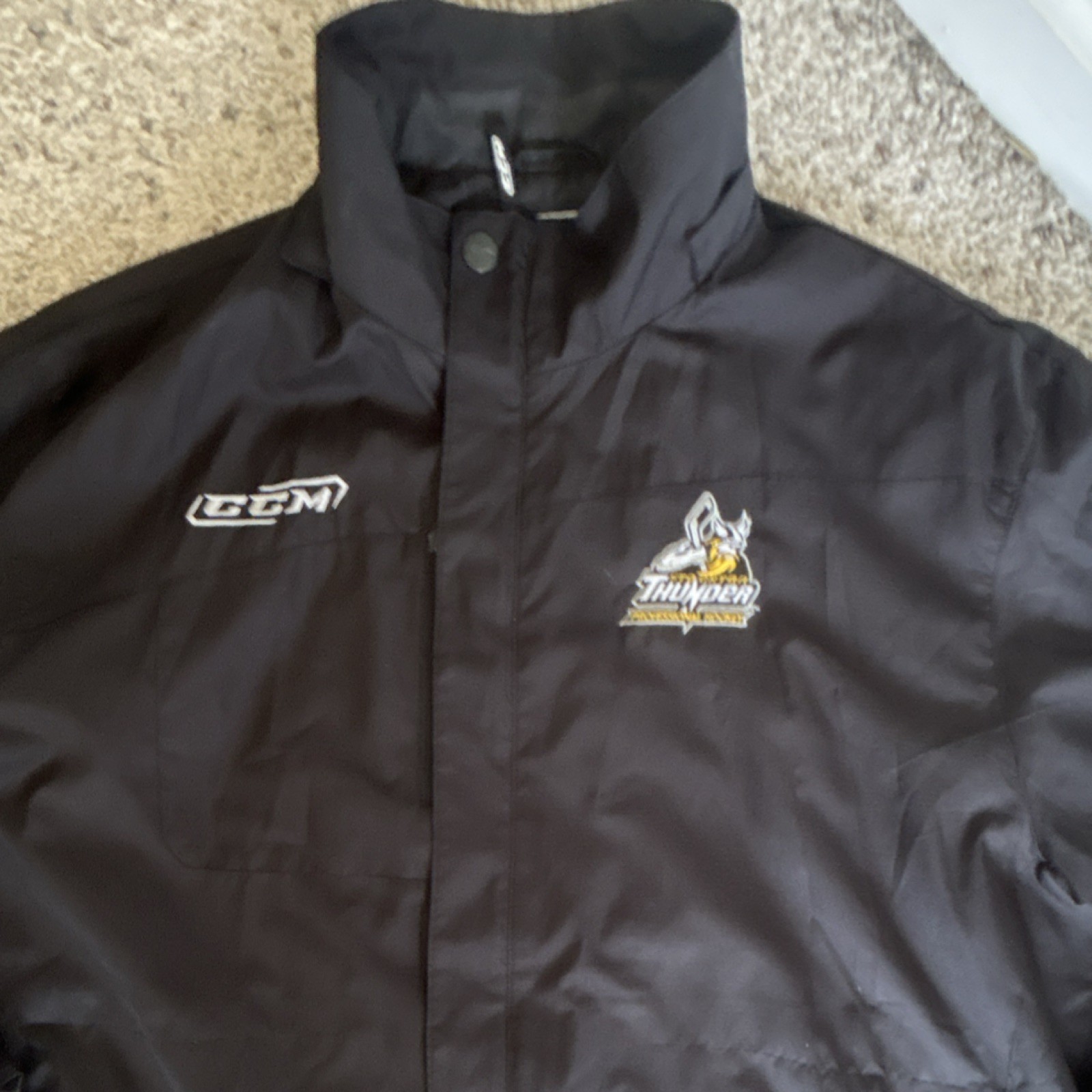 CCM Stockton thunder hokey Jacket Black Adult Size 2XL/2TG