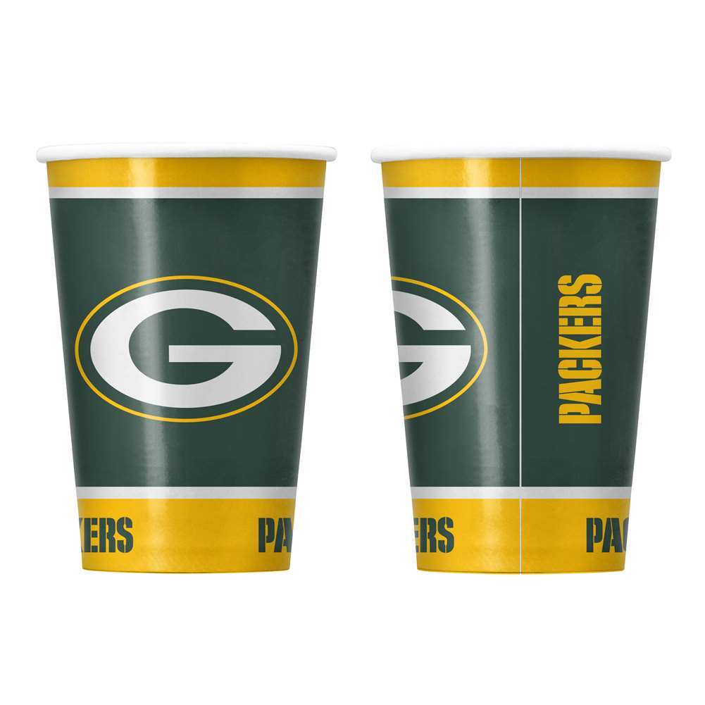 Green Bay Packers Disposable Paper Cups – 20 Pack
