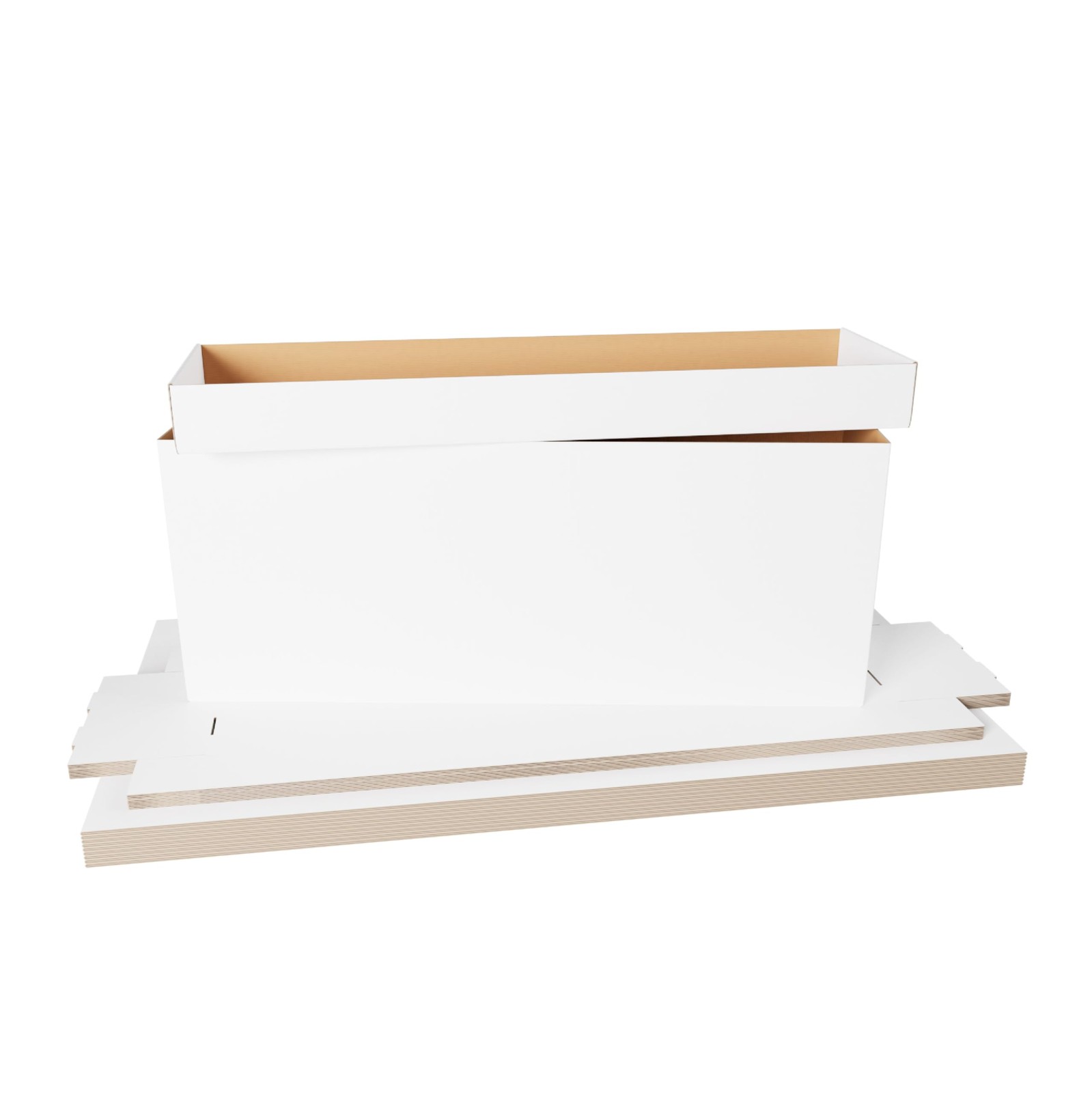 Max Protection 3ct Long Comic Book Storage Box – Durable White 3 Boxes,