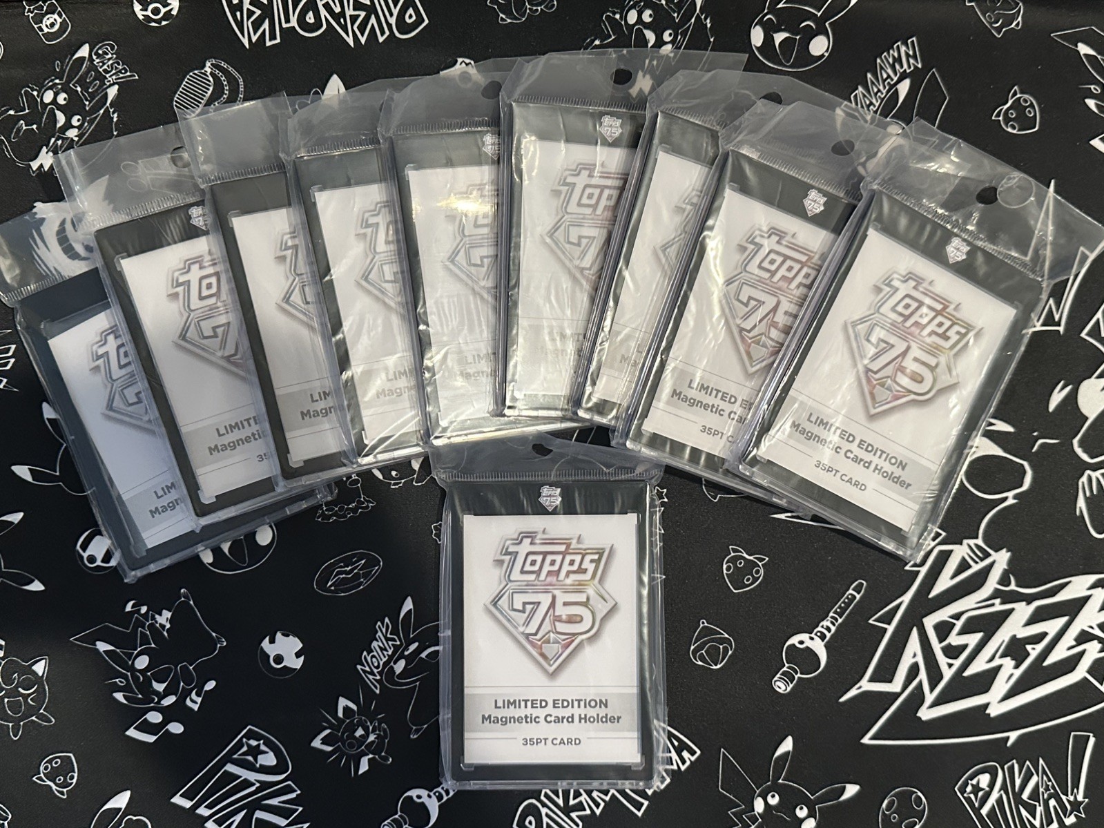 Lot Of 10 Topps 75th Anniversary Limited Edition Magnetic Card Holder 35pt