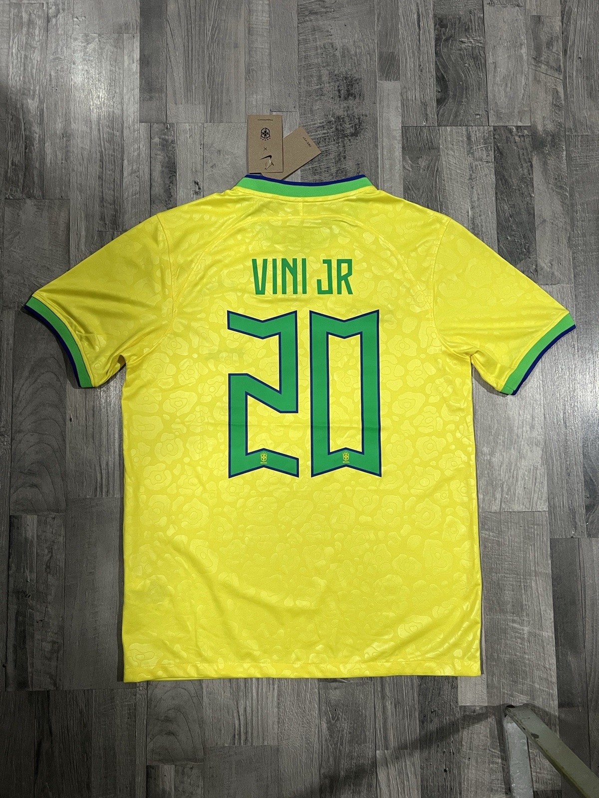 2022/23 Brazil Home Jersey #20 VINI JR LARGE Nike World Cup Brasil DN0680