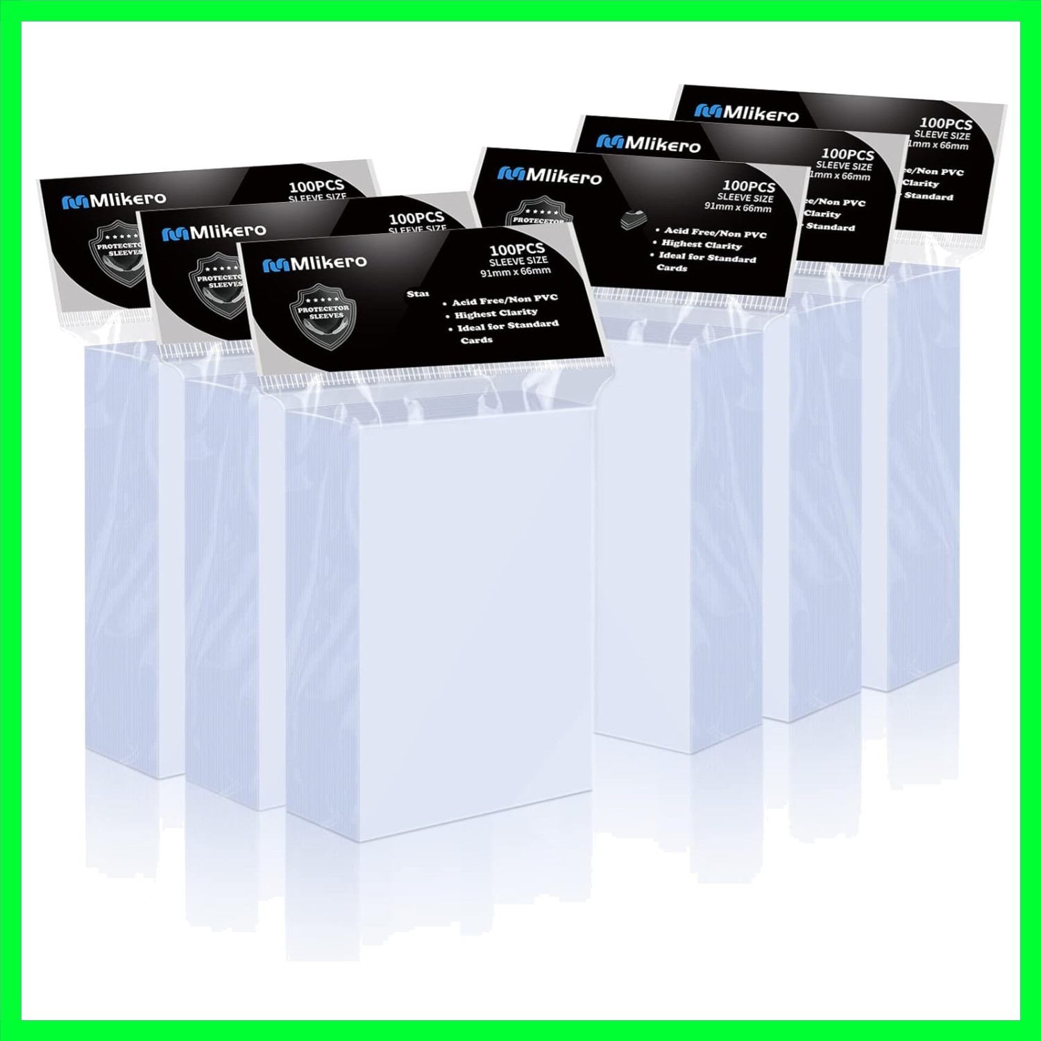 600 Count Card Sleeves, Clear Soft Trading Card Sleeves, Polypropylene PP, Fi…