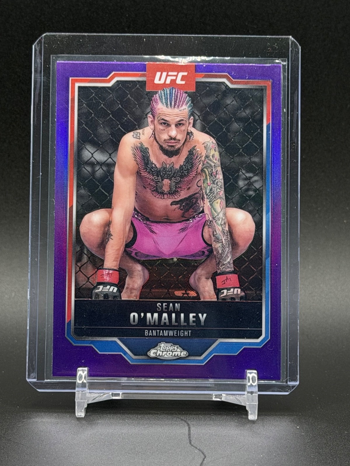 Sean O’Malley – 2025 Topps Chrome UFC #1 – Purple Refractor