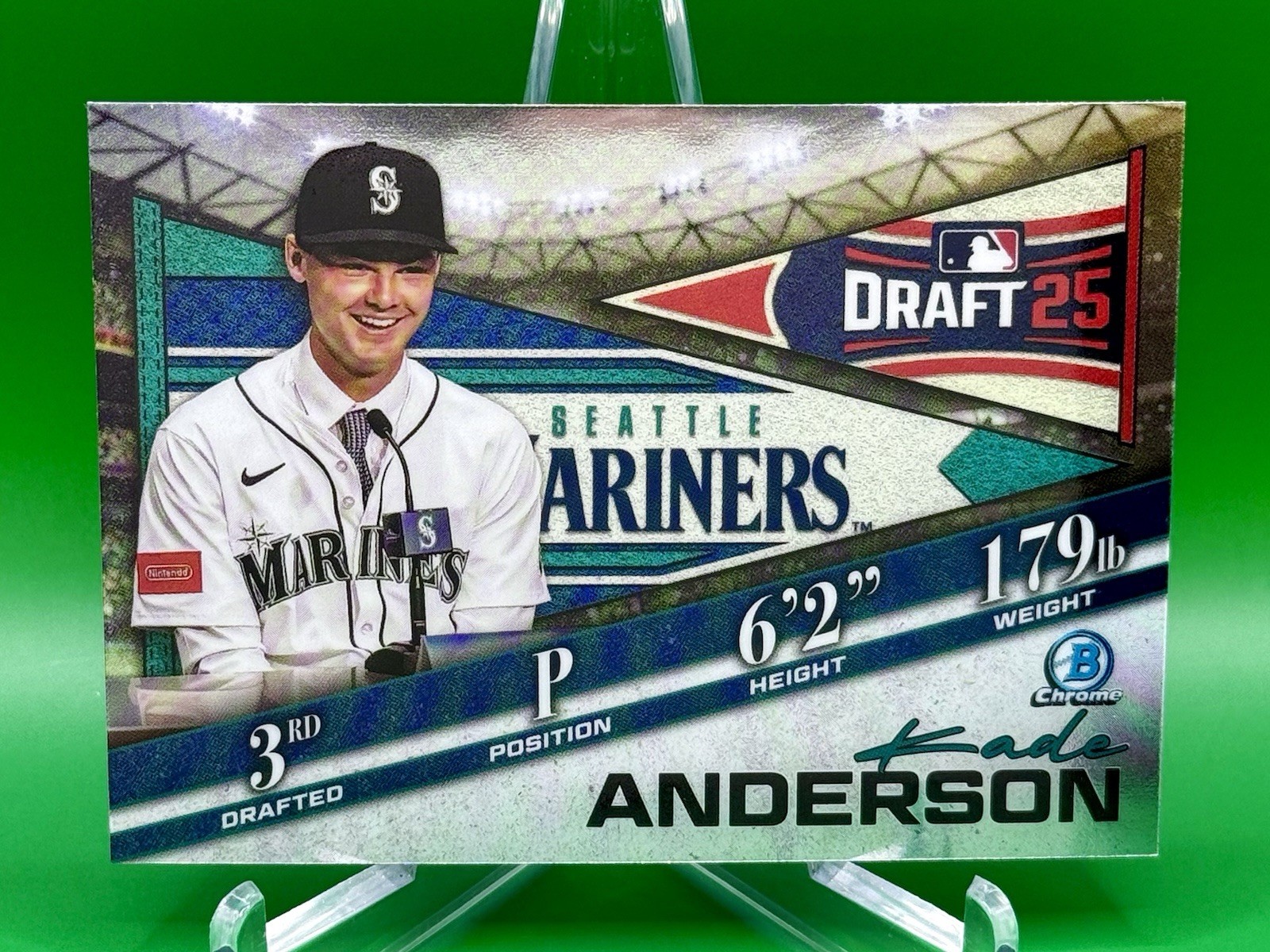 2025 Bowman Draft Bowman Draft Night Kade Anderson #BDN-3 Seattle Mariners RC