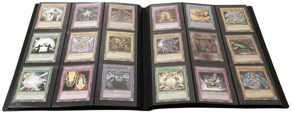 360 Card Pocket Binder with Elastic 9 Pocket Trading Cards Album Folder, Black