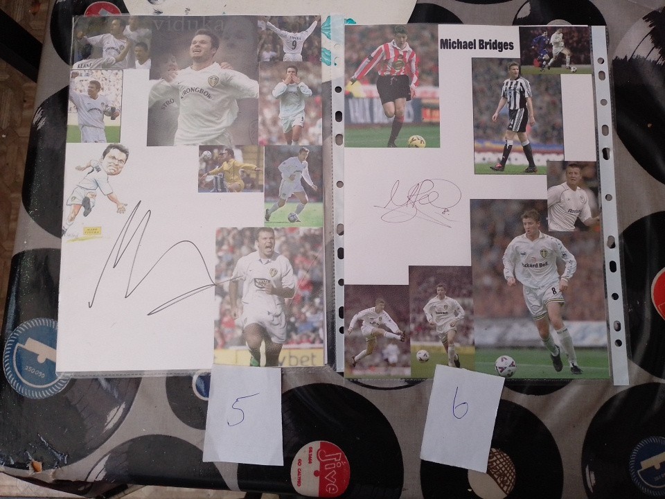 Signed Leeds United Pictures Ex Players £6 Each
