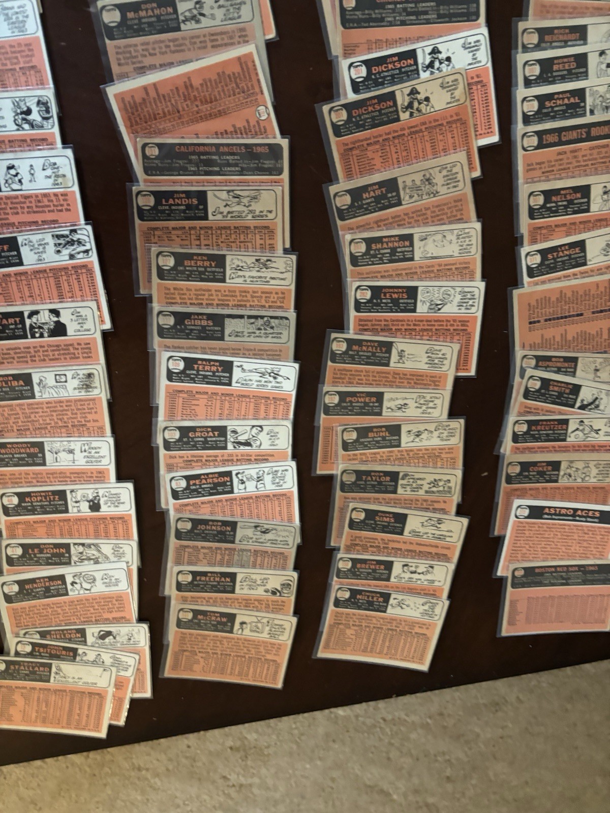 1966 Topps baseball 78 cards Willie Mays team cards mid to high card # to 520