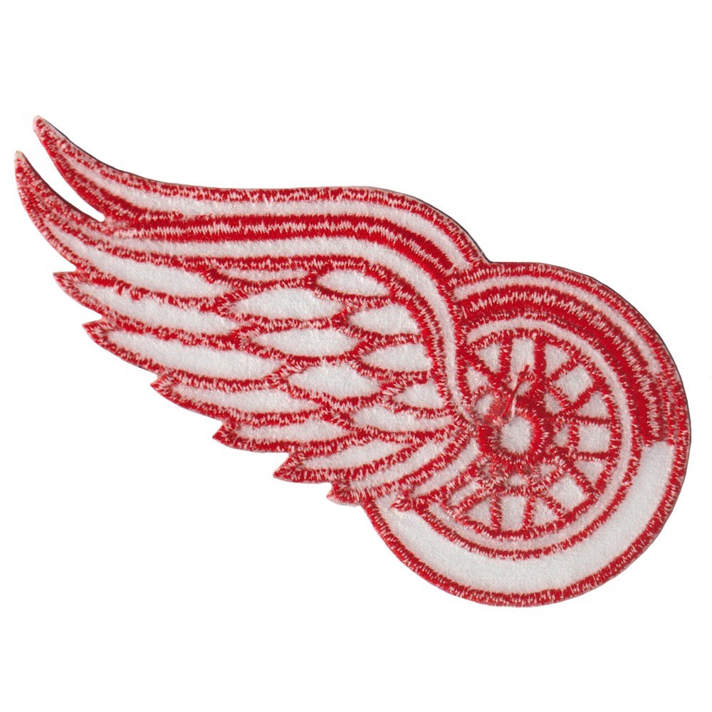 10 pcs Detroit Red Wings Ice Hockey Logo Size 3.3 in x 2.4 in Sew Iron On Patch