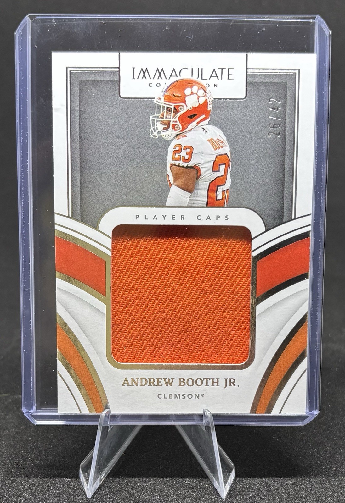 2022 Panini Immaculate Collection Rookie Player Caps Andrew Booth Jr. PC-ABJ /42