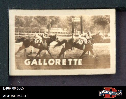 1948 Topps Magic Photo #5 Gallorette T General Sports 4 – VG/EX