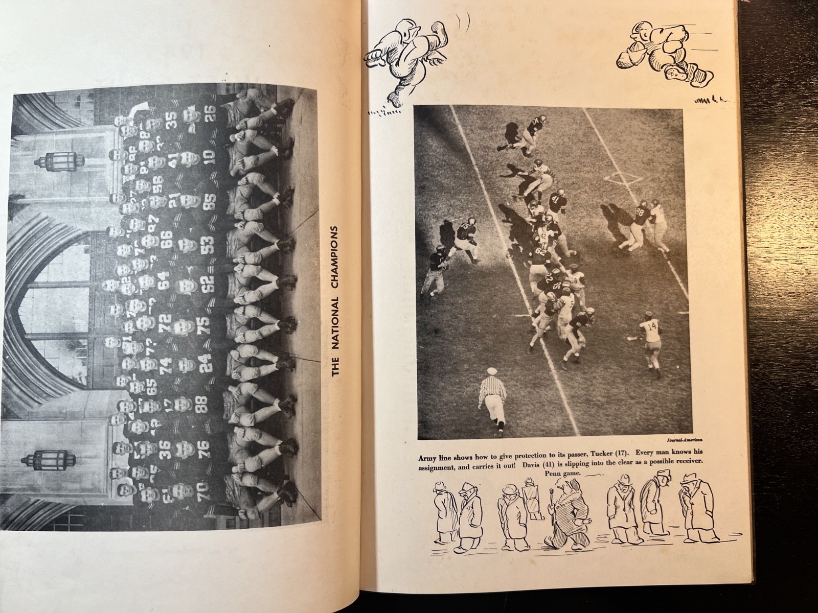 1945 ARMY WEST POINT FOOTBALL NATIONAL CHAMPIONSHIP BOOK LIMITED TO 200 COPIES