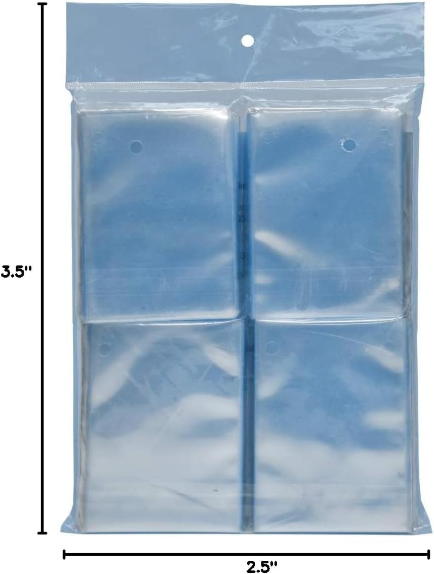 Clear Card Sleeves 2.5×3.5 Inch Pack of 500 Polypropylene Protectors for Trad…