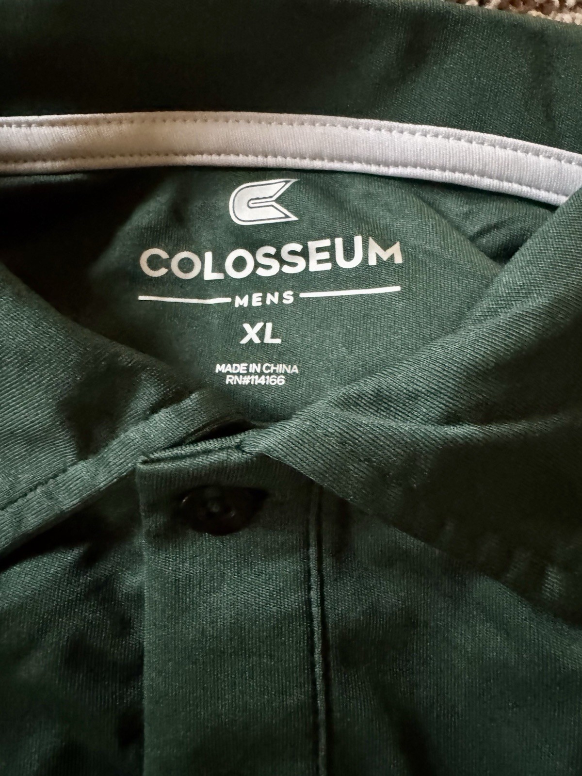 Colosseum NCAA Embroidered Dartmouth Big Green Men’s Polo XL New w Tags Poly Bag