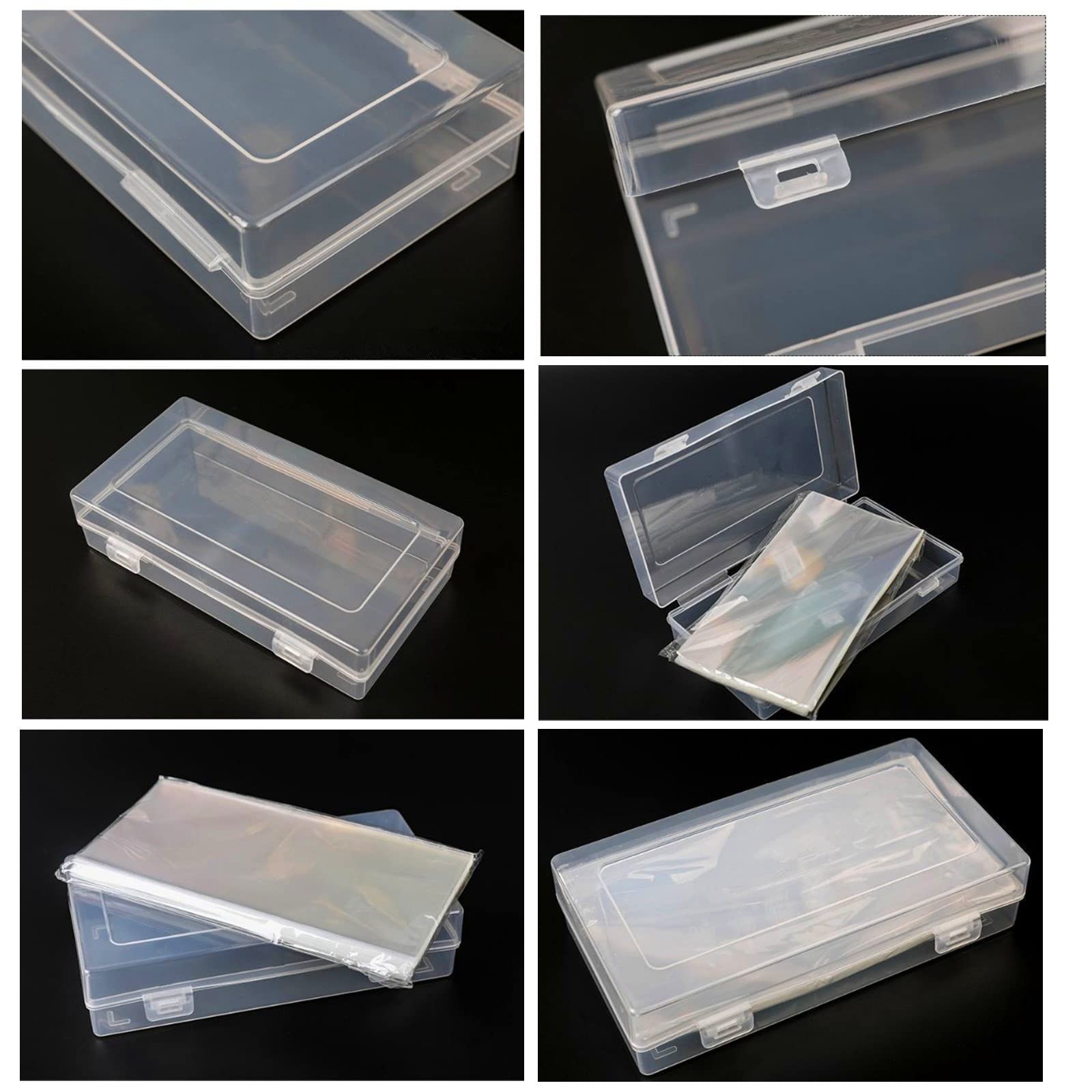 Ettonsun 200 Pcs Dollar Bill Sleeves Currency Holder Clear