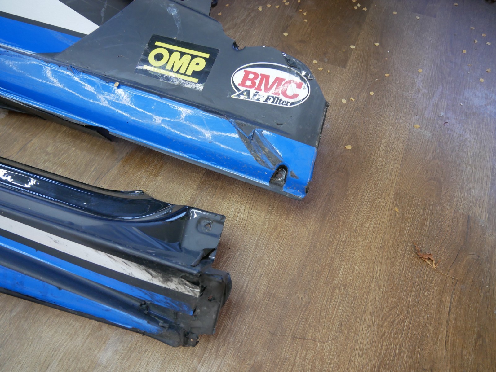 IMSA Race Used Lamborghini Super Trofeo Side Skirts – Authentic Damaged Race Pan