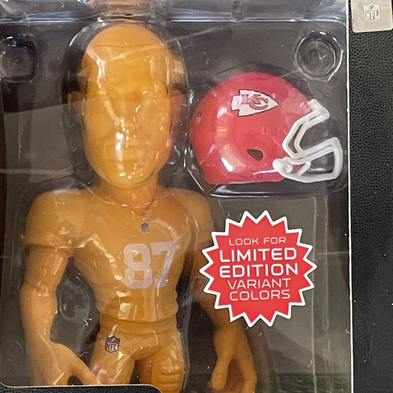 Travis Kelce Chiefs Yellow Variant Game Changers 6 Inch Collectible Figure