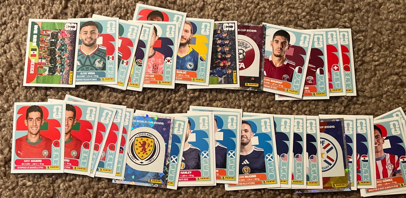 2026 Panini FIFA World Cup Stickers – Pick Your Stickers