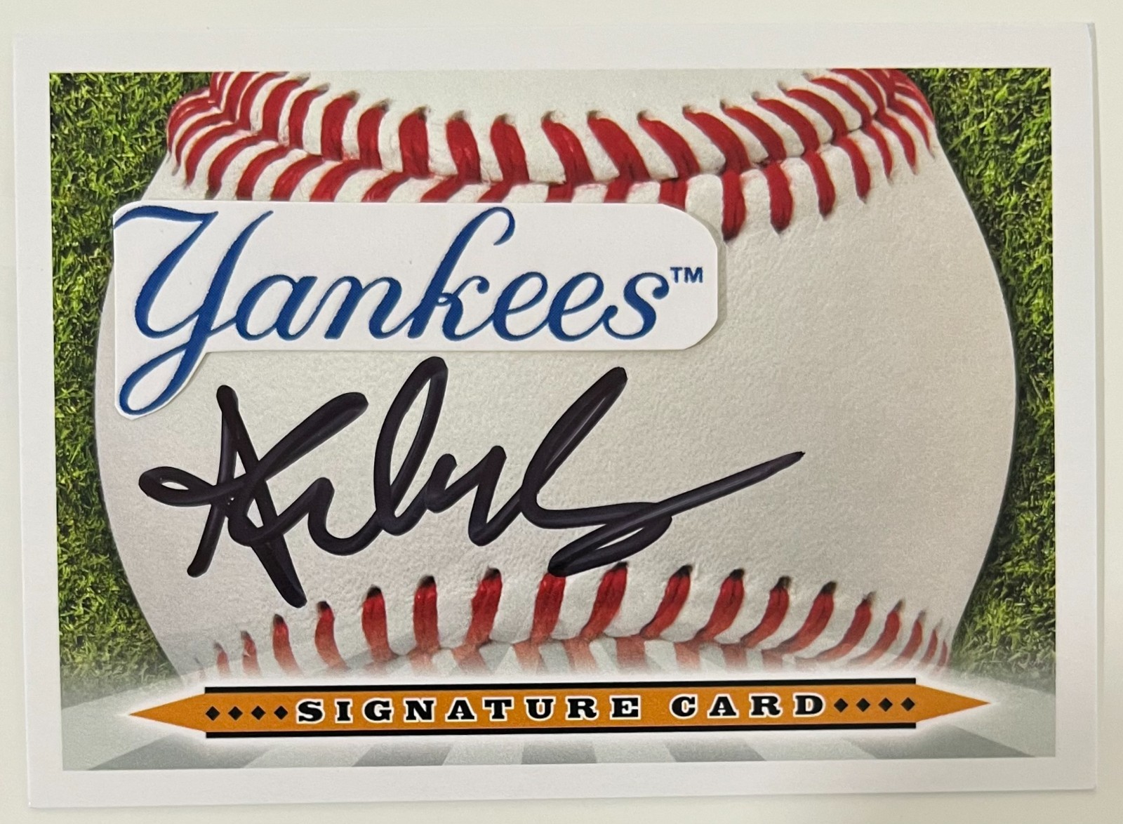 AUSTIN WELLS Signed AUTO College-Era Autograph Signature Card NEW YORK YANKEES