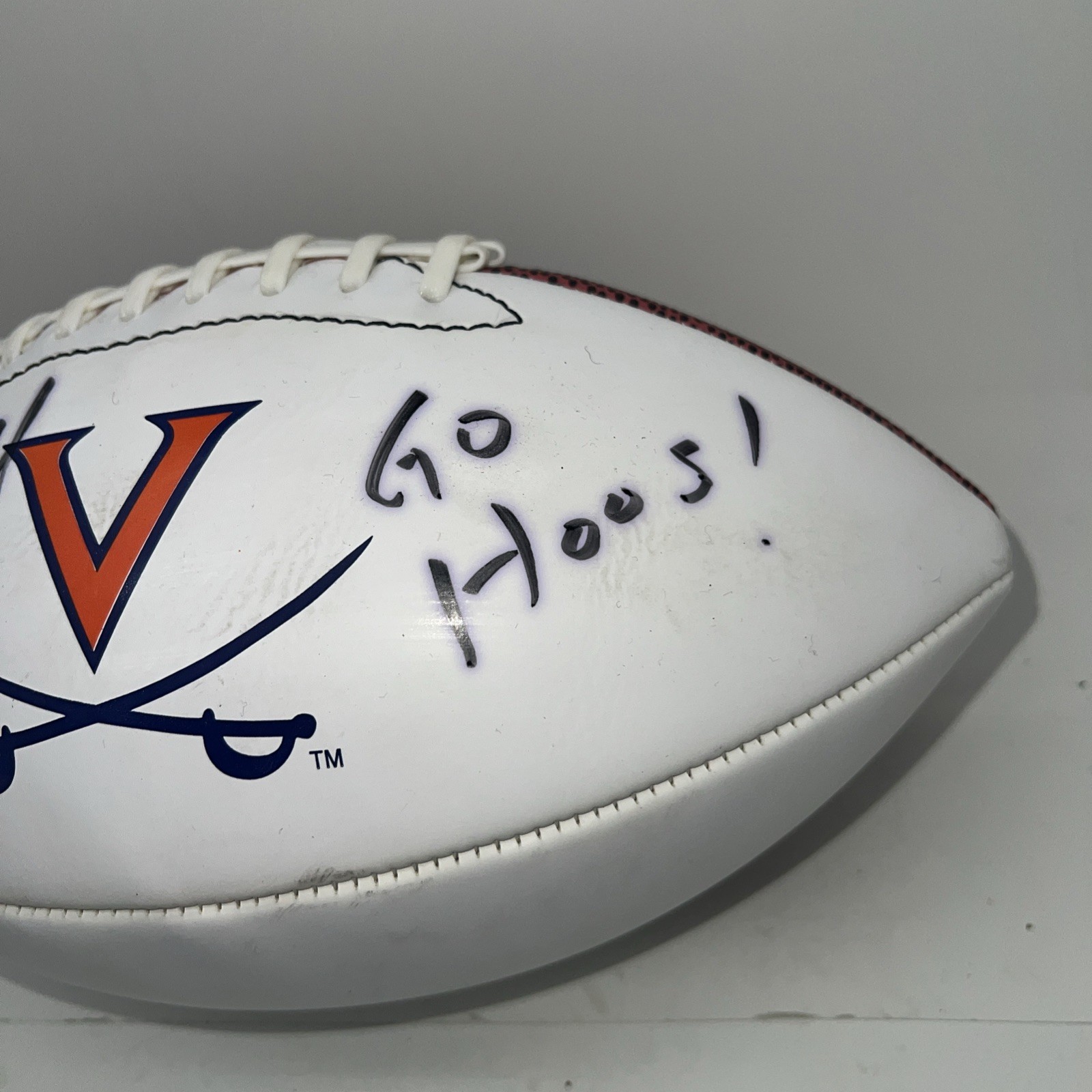 Autographed Bronco Mendenhall Signed Football Virginia Cavaliers Football