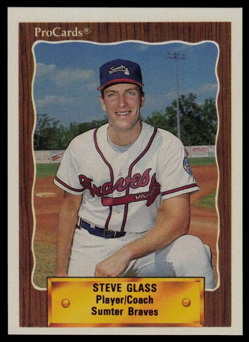 1990 ProCards Steve Glass Sumter Braves