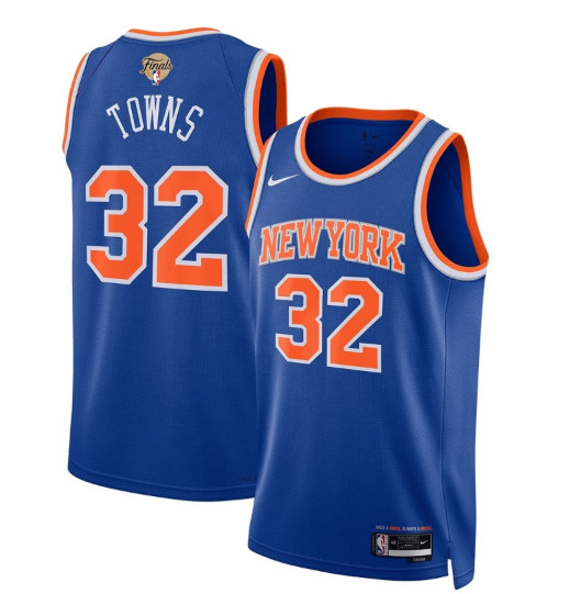 Unisex New York Knicks Blue 2026 Finals Patch Custom Limited – Stitched