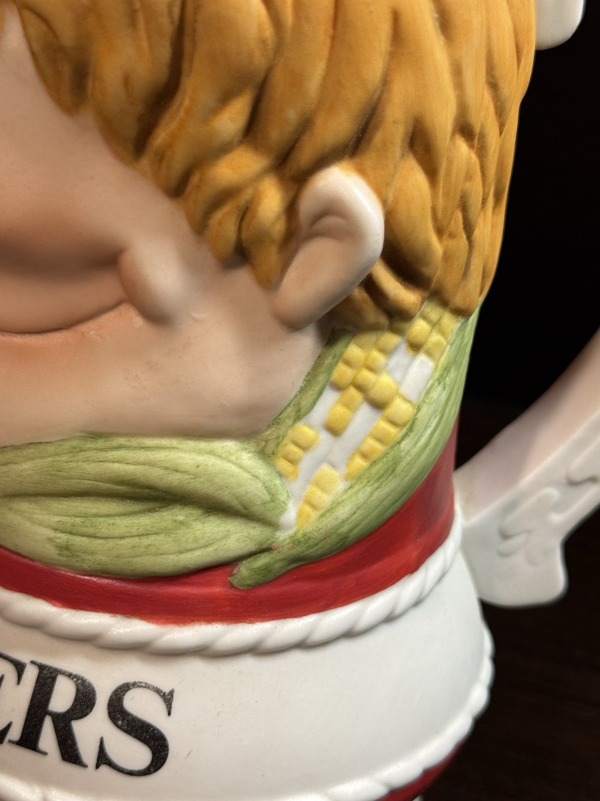 RARE Nebraska Cornhusker Mug 1984 Artist Signed Bob L. Harness 1 Of 500 MADE VTG