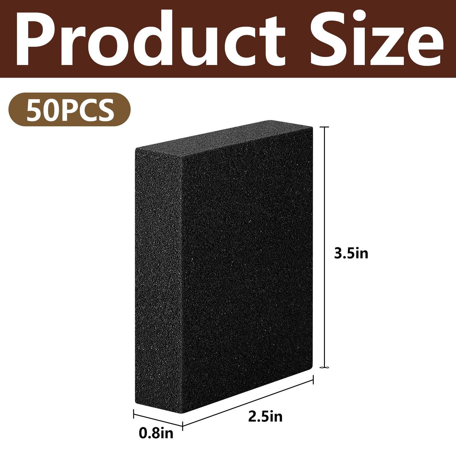 50 Pcs Foam Sponge Card Dividers Shock Absorbing Inserts for Storage Boxes