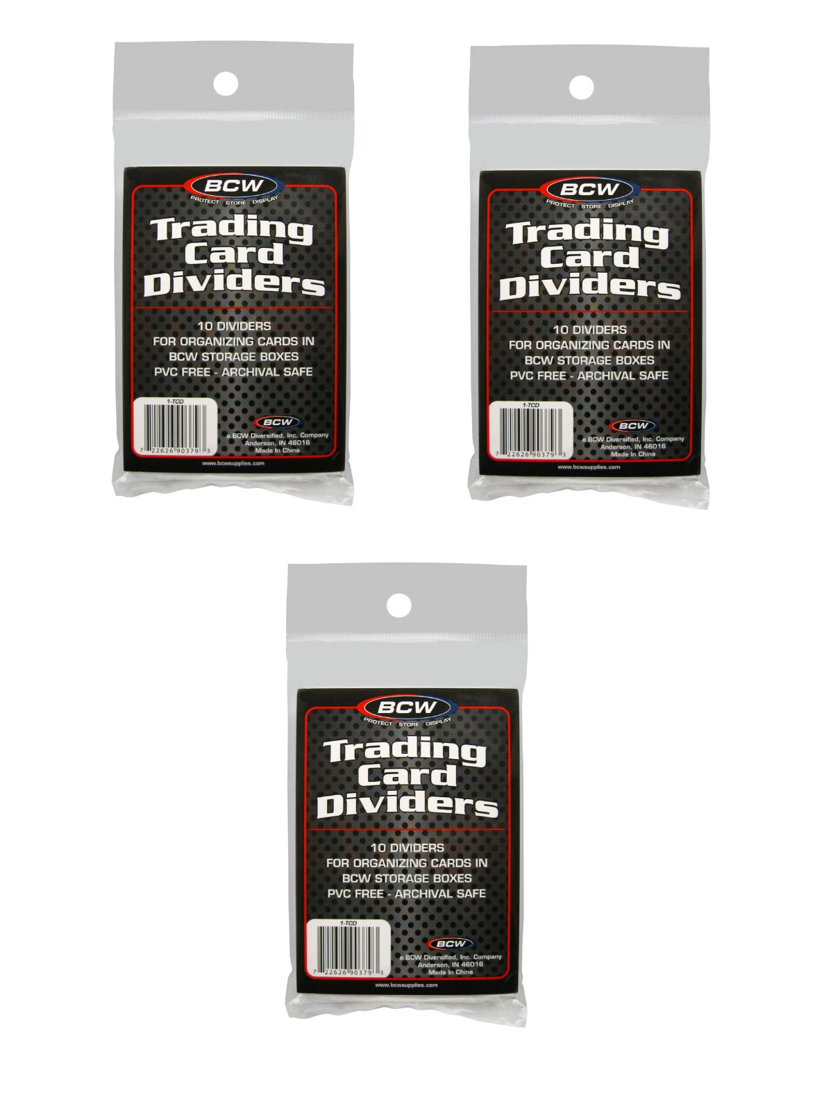 (30) BCW Trading Card Dividers (3 Packs) White Heavy Duty With Write On Surface