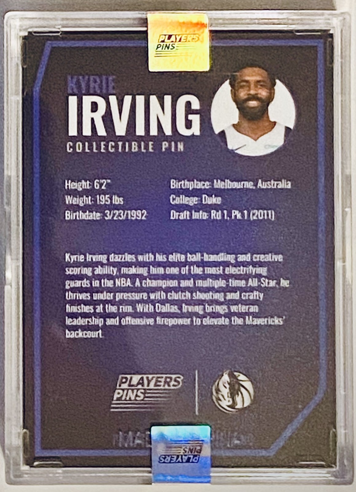 Dallas Mavericks Collectible Players Pin Night LE /5000 – Choose from Options