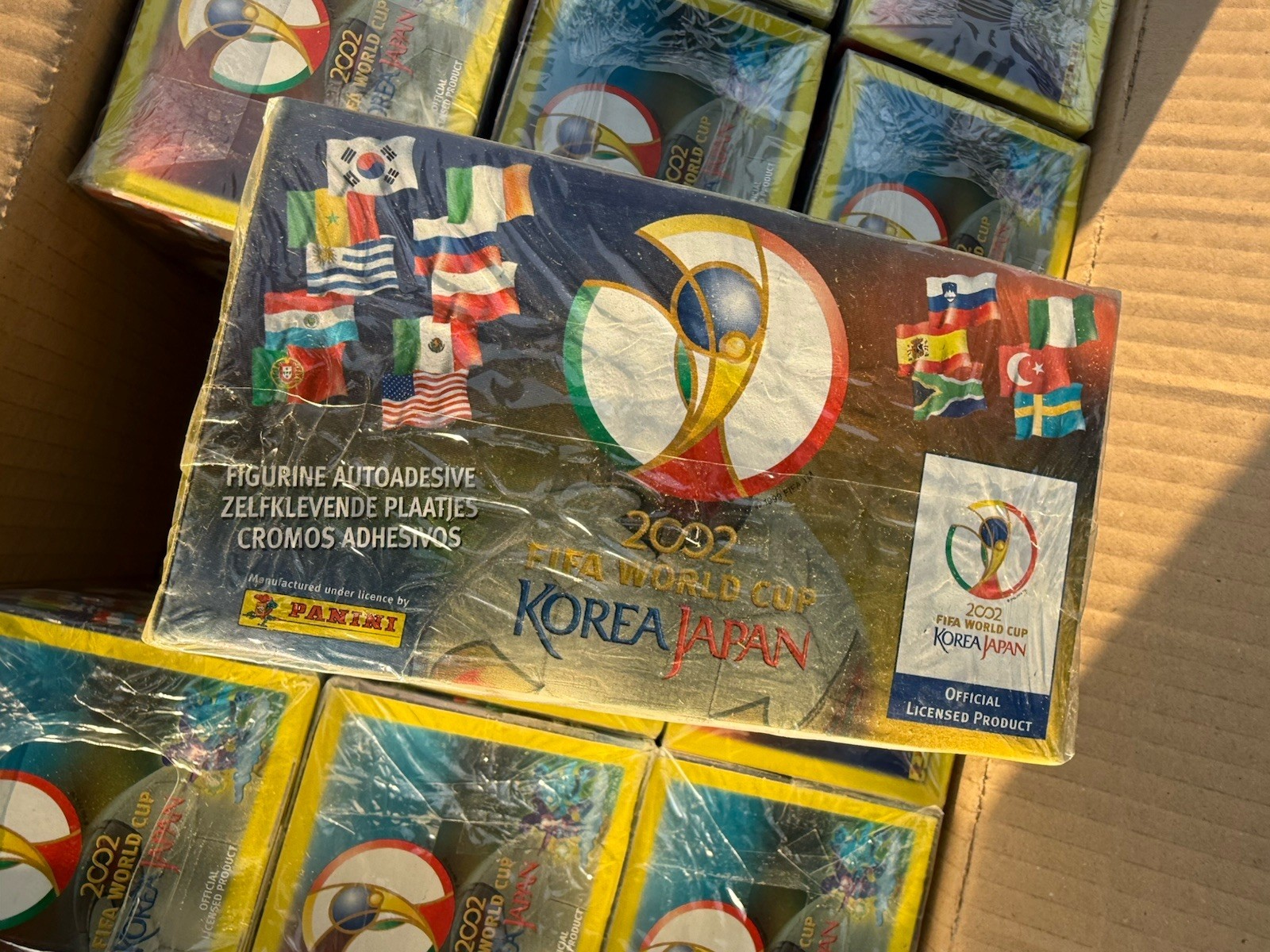 (1) Sealed Box From Case 2002 Panini World Cup Stickers Korea and Japan