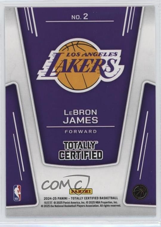 2024-25 Panini Totally Certified The Mighty LeBron James #2 1ph6