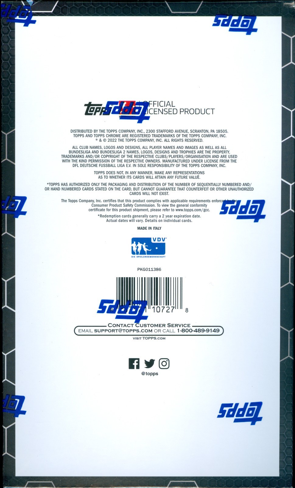 2021-22 Topps Chrome Bundesliga Soccer Factory Sealed Hobby Lite Box