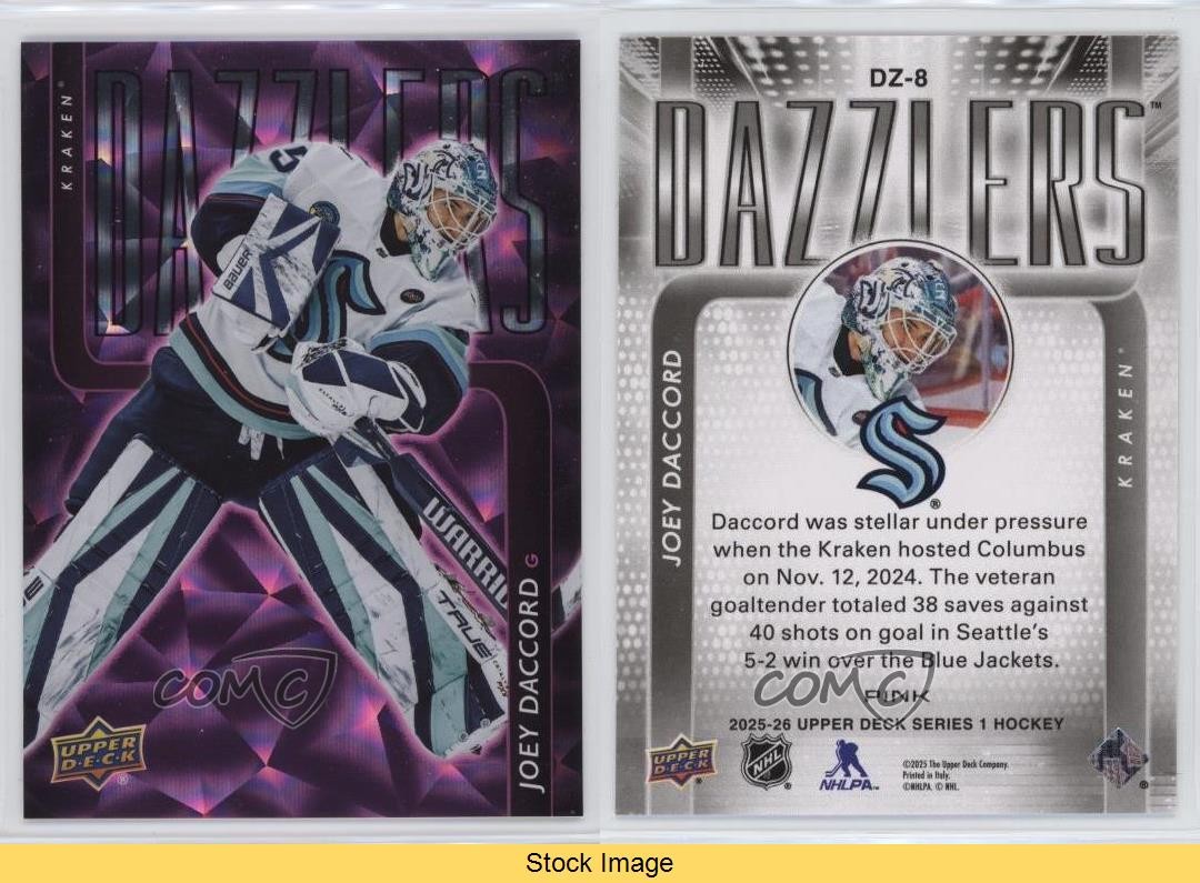 2025-26 Upper Deck Series 1 Dazzlers Pink Joey Daccord #DZ-8 READ 2k4