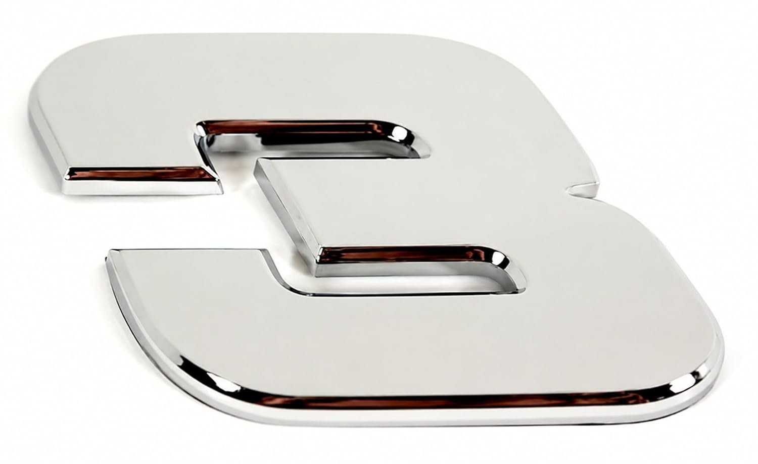 Dale Earnhardt Sr #3 Auto Emblem Badge, Silver Chrome, Chrome Plated Plastic,…