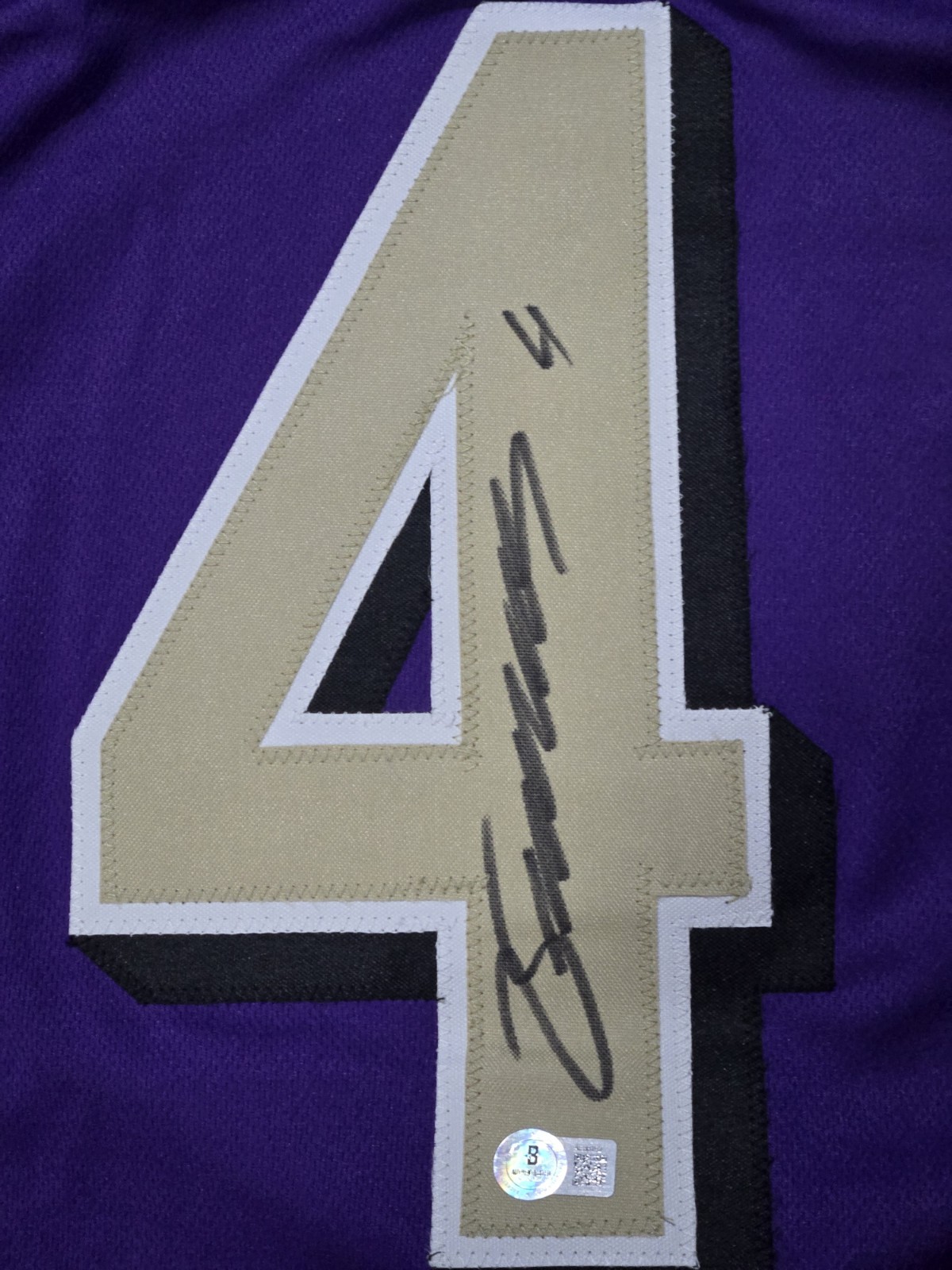 Zay Flowers Baltimore Ravens Signed Gold Jersey, FS Helmet & Ungraded Card